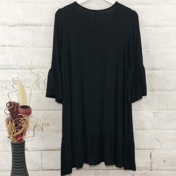 Geometric Black Beaded Dress - Picture 3 of 6